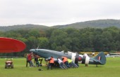 Oldtimer Fliegertreffen Hahnweide - Spitfire steckt fest