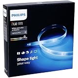 Philips 7190155PH EEK A Hue LightStrip+ Basis Set(ohne Bridge), flexibel erweiterbar, dimmbar, bis zu 16 Millionen Farben, steuerbar via App, kompatibel mit Amazon Alexa (Echo, Echo Dot), 2m, mehrfarbig Philips 7190155PH EEK A Hue LightStrip+ Basis Set(ohne Bridge), flexibel erweiterbar, dimmbar, bis zu 16 Millionen Farben, steuerbar via App, kompatibel mit Amazon Alexa (Echo, Echo Dot), 2m, mehrfarbig
