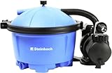 Steinbach Filteranlage Active Balls 50 – 040220 – Selbstsaugende Pumpe für Pools mit bis zu 22.000 l – Mit Vorfilter, Manometer und integriertem Timer – Inkl. 545 g Filter Balls