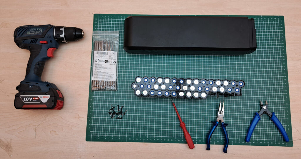 Shimano Steps BT-E6000 Accu open