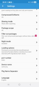 APK Kit - Settings language